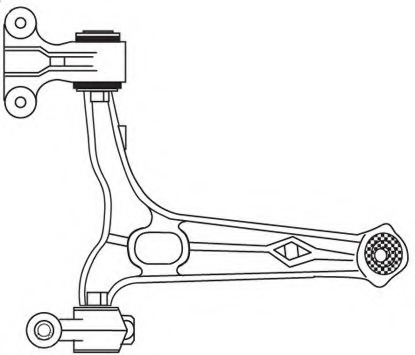 Brat, suspensie roata 4056 FRAP - Brate suspensie / directie (bascula)