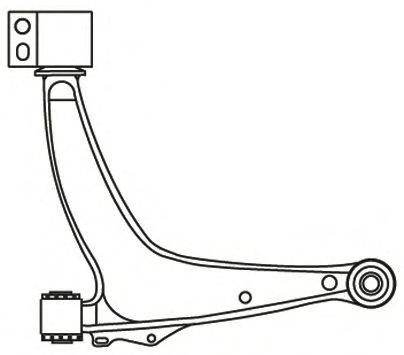 Brat, suspensie roata 4114 FRAP - Directie / bucsi, rulmenti Brat, suspensie roata 4114 FRAP - Directie / bucsi, rulmenti