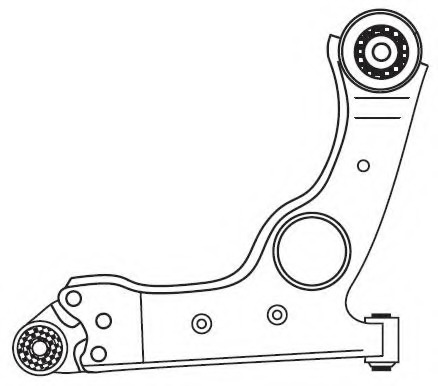 Brat, suspensie roata 4384 FRAP - Directie / bucsi, rulmenti