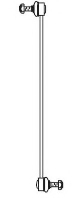 Brat/bieleta suspensie, stabilizator 4493 FRAP - Bieleta antiruliu / bara stabilizatoare