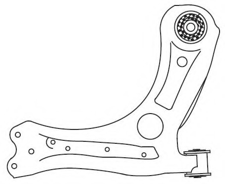 Brat, suspensie roata 4551 FRAP - Brate suspensie / directie (bascula)
