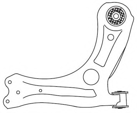 Brat, suspensie roata 4557 FRAP - Brate suspensie / directie (bascula) Brat, suspensie roata 4557 FRAP - Brate suspensie / directie (bascula)