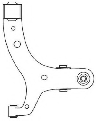 Brat, suspensie roata 4614 FRAP - Directie / bucsi, rulmenti Brat, suspensie roata 4614 FRAP - Directie / bucsi, rulmenti