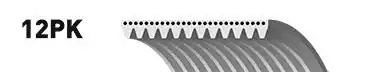 Curea transmisie cu caneluri 12PK1815ES GATES - Transmisie - kit accesorii Curea transmisie cu caneluri 12PK1815ES GATES - Transmisie - kit accesorii