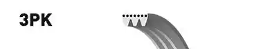 Curea transmisie cu caneluri 3PK495 GATES - Transmisie - kit accesorii Curea transmisie cu caneluri 3PK495 GATES - Transmisie - kit accesorii
