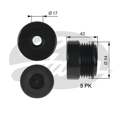 Sistem roata libera, generator OAP7031 GATES - Componente alternator Sistem roata libera, generator OAP7031 GATES - Componente alternator
