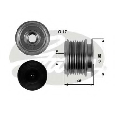 Sistem roata libera, generator OAP7056 GATES - Componente alternator Sistem roata libera, generator OAP7056 GATES - Componente alternator