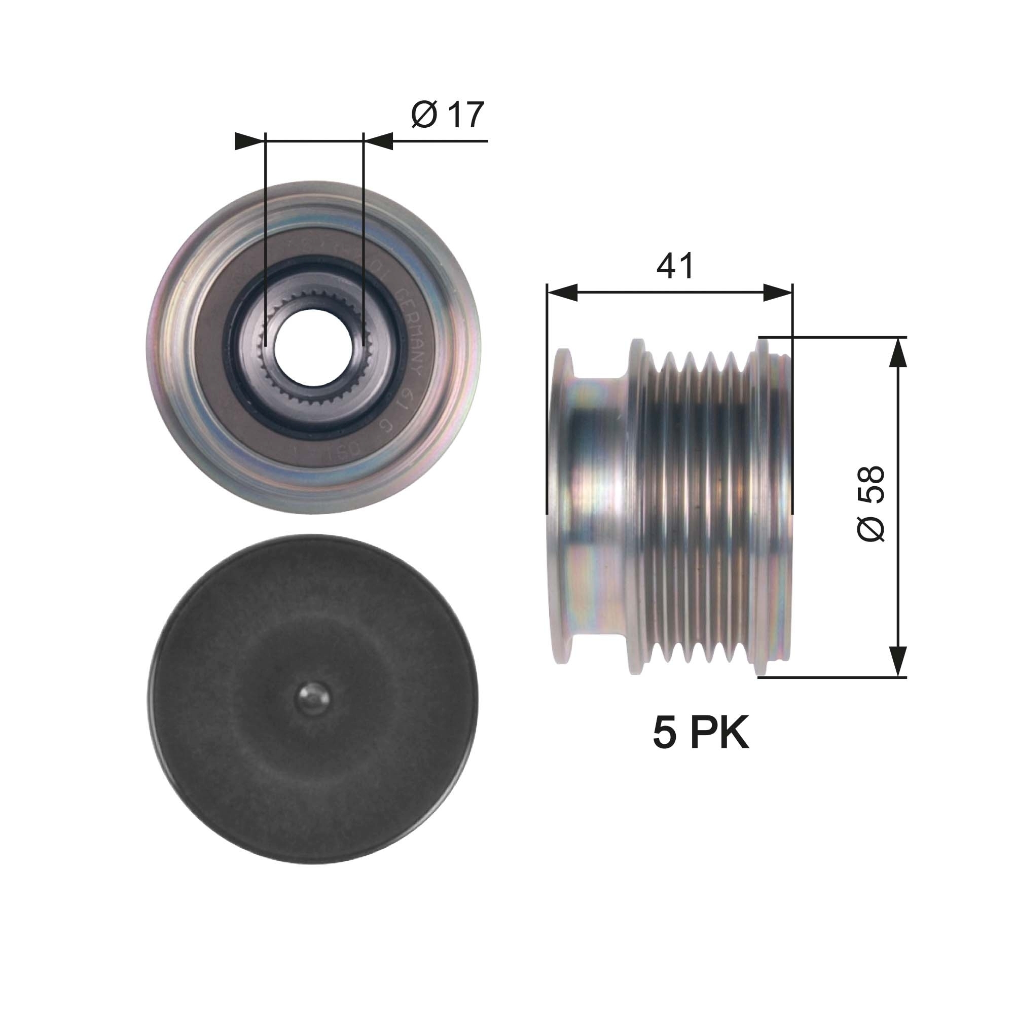 Sistem roata libera, generator OAP7126 GATES - Componente alternator Sistem roata libera, generator OAP7126 GATES - Componente alternator