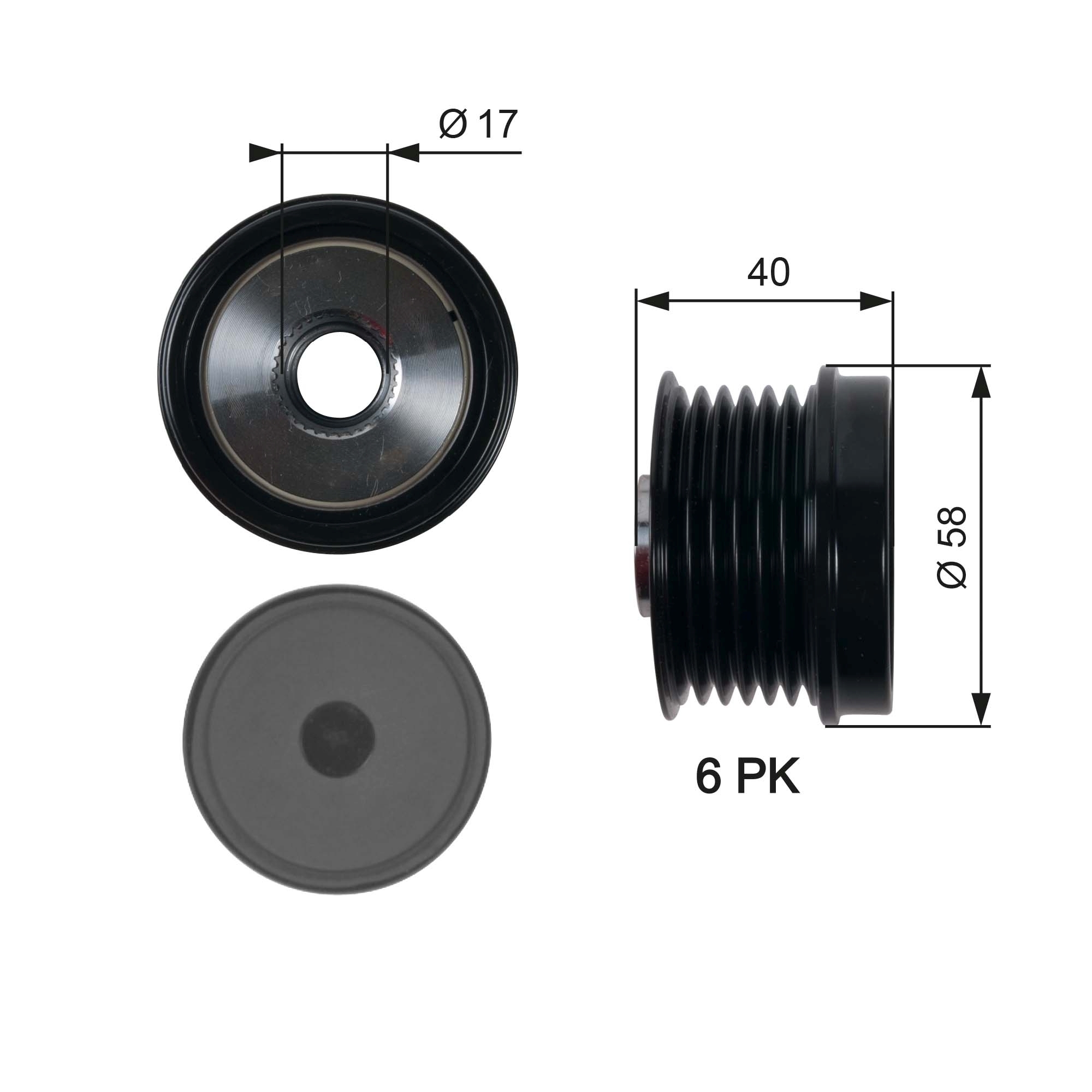 Sistem roata libera, generator OAP7158 GATES - Componente alternator Sistem roata libera, generator OAP7158 GATES - Componente alternator