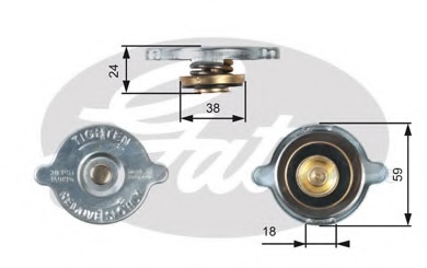 buson,radiator RC125 GATES - Radiator apa/piese buson,radiator RC125 GATES - Radiator apa/piese