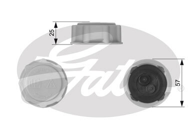 buson,vas expansiune RC227 GATES - Radiator racire apa/ ulei buson,vas expansiune RC227 GATES - Radiator racire apa/ ulei
