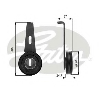 rola intinzator,curea transmisie T36028 GATES - Transmisie - kit accesorii rola intinzator,curea transmisie T36028 GATES - Transmisie - kit accesorii