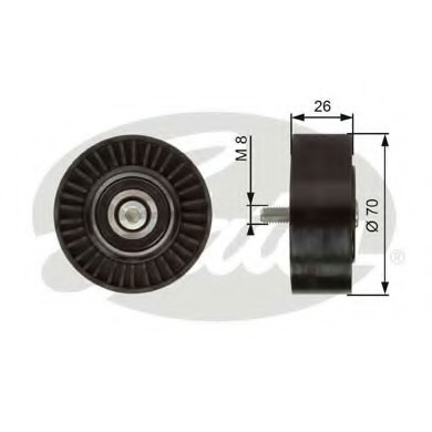 Rola ghidare/conducere, curea transmisie T36247 GATES - Transmisie - kit accesorii