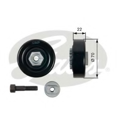 rola intinzator,curea transmisie T36408 GATES - Transmisie - kit accesorii rola intinzator,curea transmisie T36408 GATES - Transmisie - kit accesorii