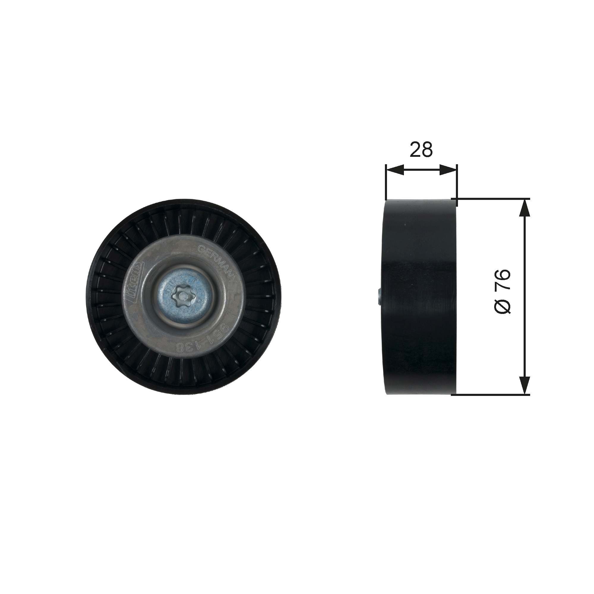 Rola ghidare/conducere, curea transmisie T36423 GATES - Transmisie - kit accesorii Rola ghidare/conducere, curea transmisie T36423 GATES - Transmisie - kit accesorii