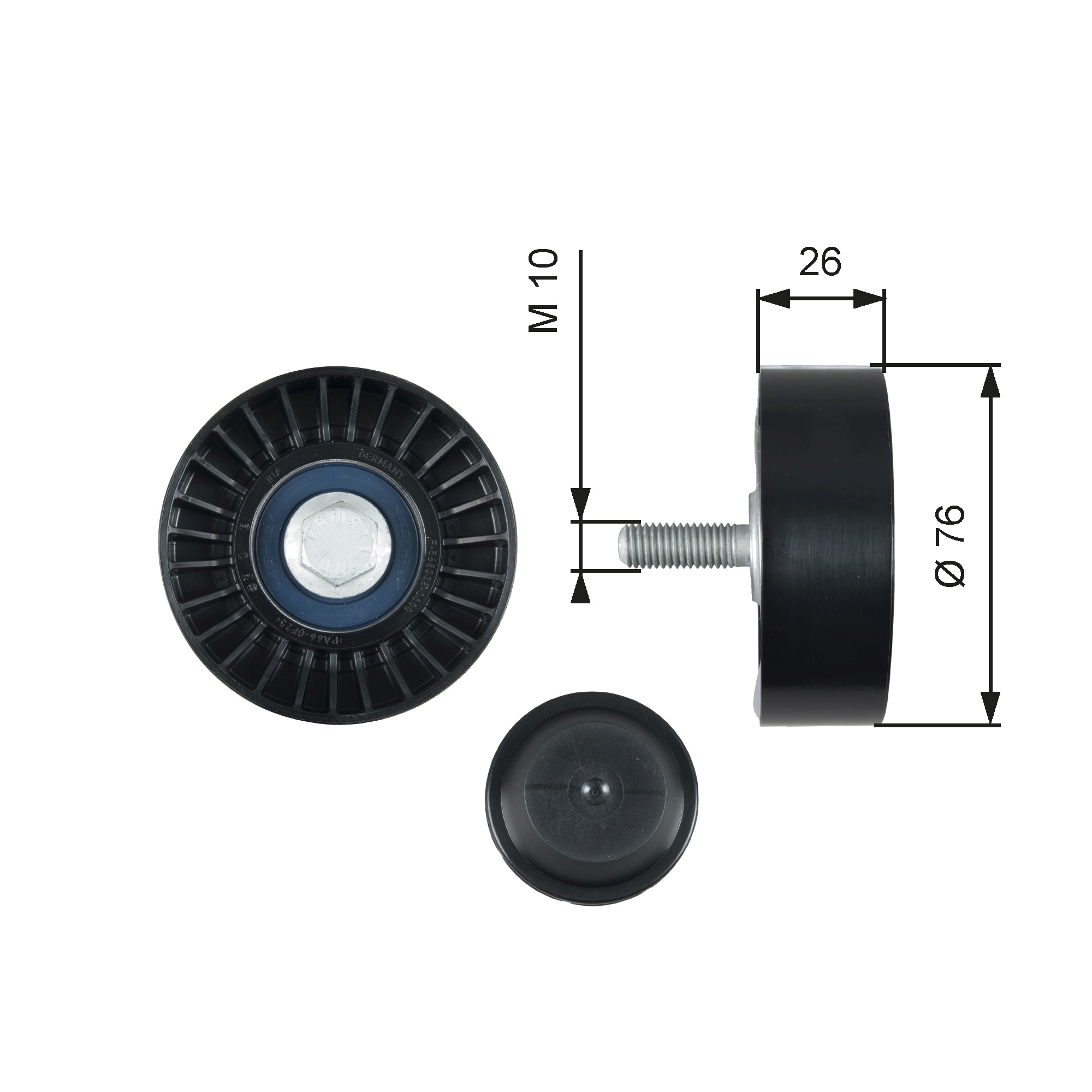 Rola ghidare/conducere, curea transmisie T36485 GATES - Transmisie - kit accesorii Rola ghidare/conducere, curea transmisie T36485 GATES - Transmisie - kit accesorii