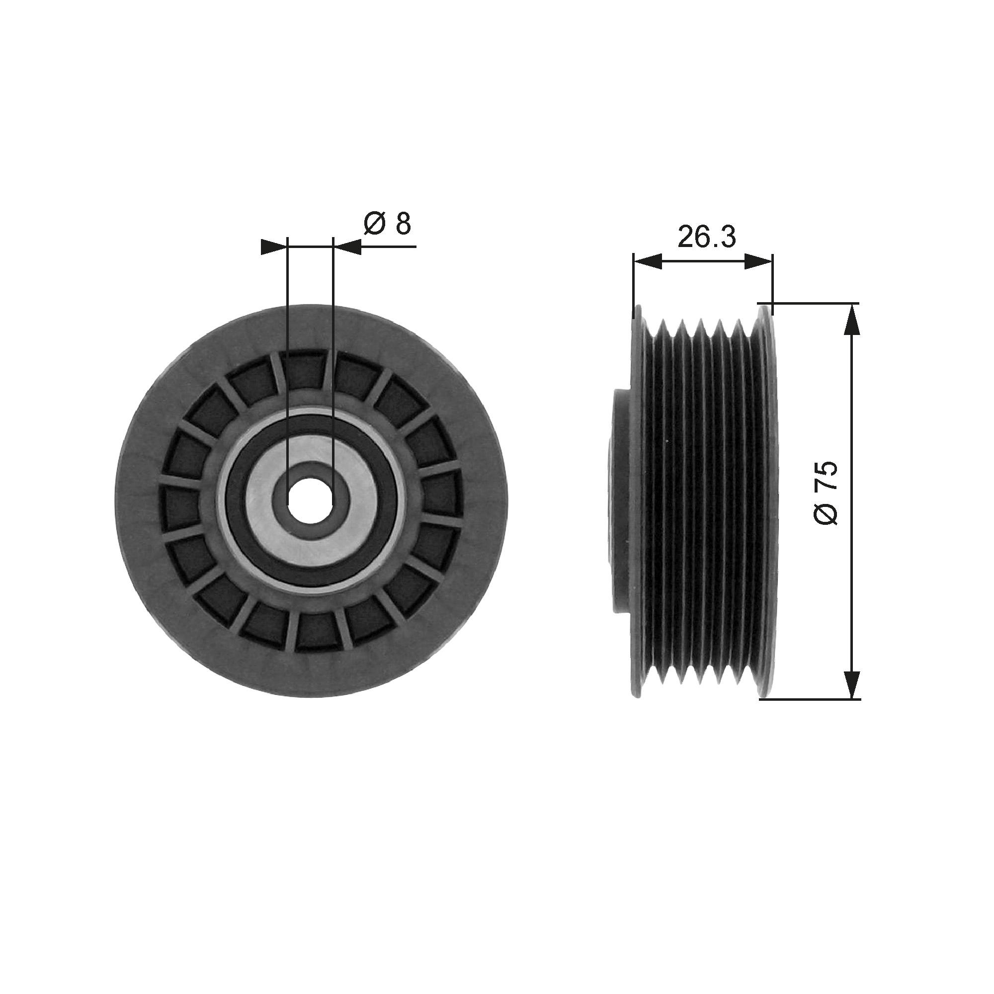 Rola ghidare/conducere, curea transmisie T38092 GATES - Transmisie - kit accesorii Rola ghidare/conducere, curea transmisie T38092 GATES - Transmisie - kit accesorii