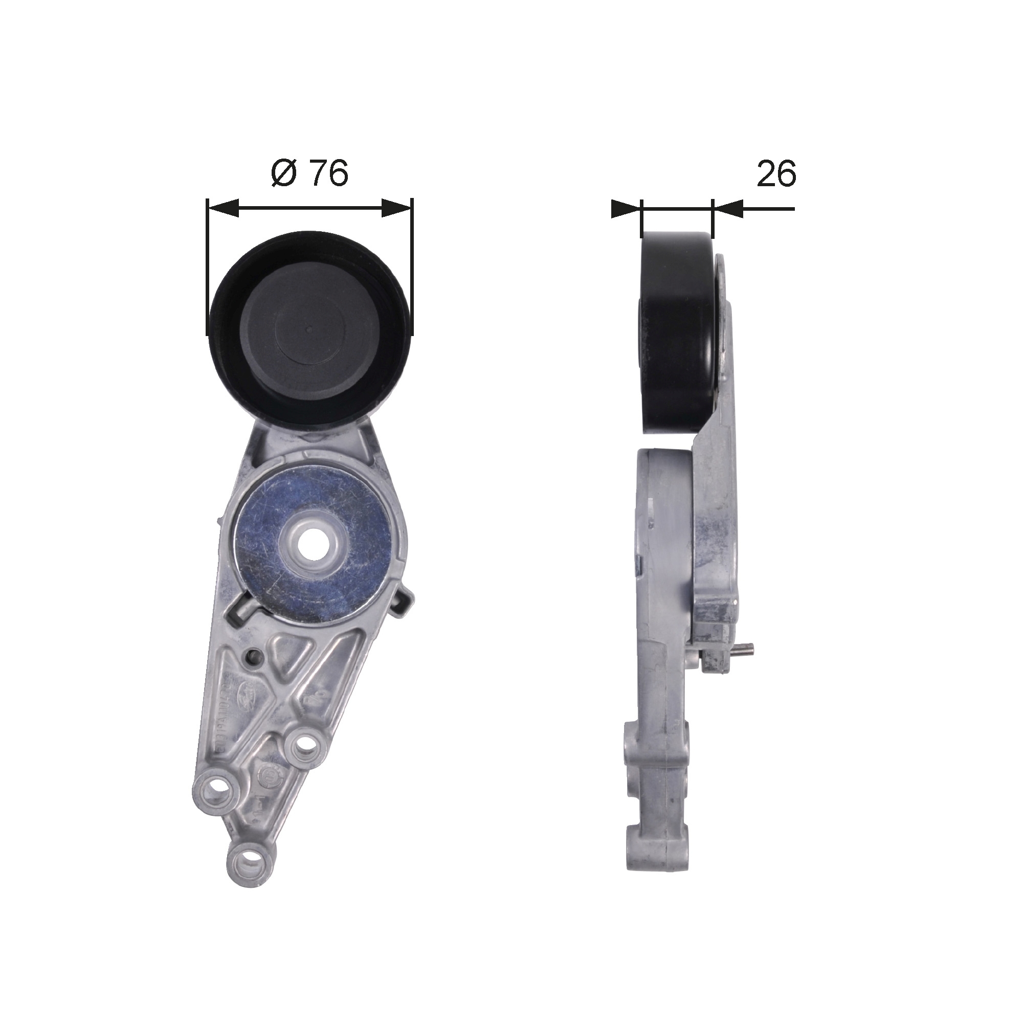 rola intinzator,curea transmisie T38151 GATES - Rola intinzatoare