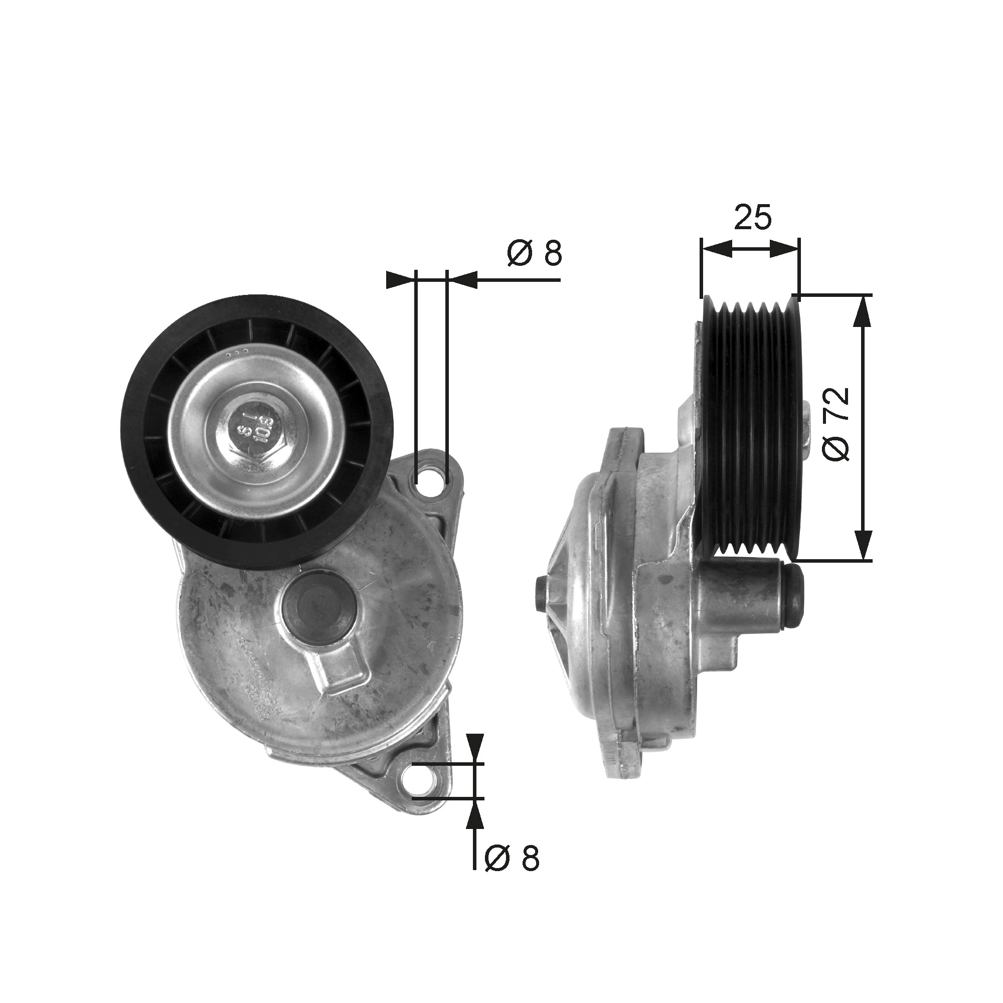 rola intinzator,curea transmisie T38188 GATES - Transmisie - kit accesorii rola intinzator,curea transmisie T38188 GATES - Transmisie - kit accesorii