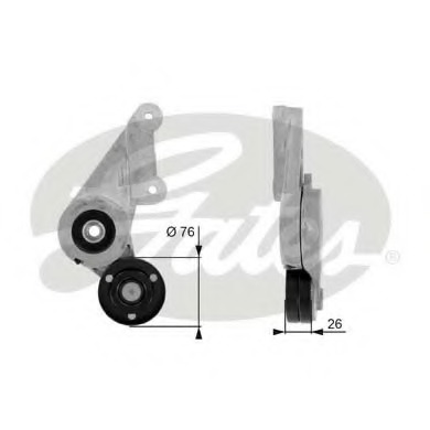 rola intinzator,curea transmisie T38304 GATES - Transmisie - kit accesorii rola intinzator,curea transmisie T38304 GATES - Transmisie - kit accesorii