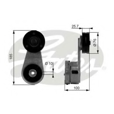 rola intinzator,curea transmisie T38434 GATES - Transmisie - kit accesorii rola intinzator,curea transmisie T38434 GATES - Transmisie - kit accesorii