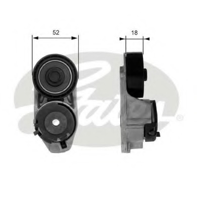 rola intinzator,curea transmisie T38445 GATES - Transmisie - kit accesorii rola intinzator,curea transmisie T38445 GATES - Transmisie - kit accesorii