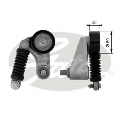 rola intinzator,curea transmisie T38457 GATES - Transmisie - kit accesorii rola intinzator,curea transmisie T38457 GATES - Transmisie - kit accesorii