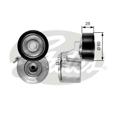 rola intinzator,curea transmisie T38458 GATES - Transmisie - kit accesorii rola intinzator,curea transmisie T38458 GATES - Transmisie - kit accesorii