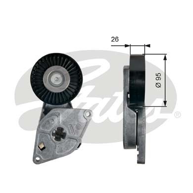 rola intinzator,curea transmisie T38491 GATES - Transmisie - kit accesorii rola intinzator,curea transmisie T38491 GATES - Transmisie - kit accesorii