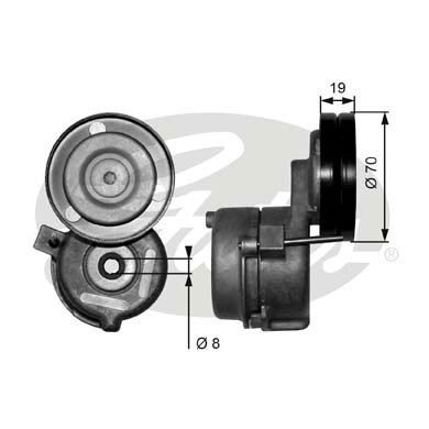 Intinzator curea, curea distributie T38558 GATES - Intinzator curea (sistem de intindere) Intinzator curea, curea distributie T38558 GATES - Intinzator curea (sistem de intindere)