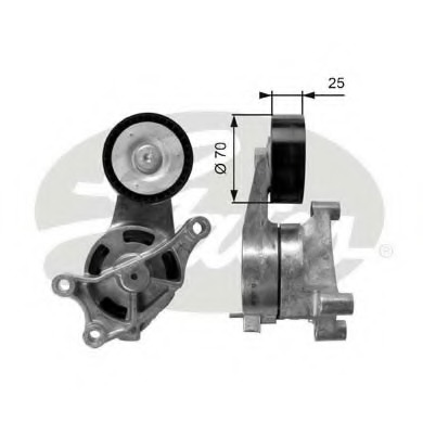 rola intinzator,curea transmisie T39084 GATES - Rola intinzatoare rola intinzator,curea transmisie T39084 GATES - Rola intinzatoare