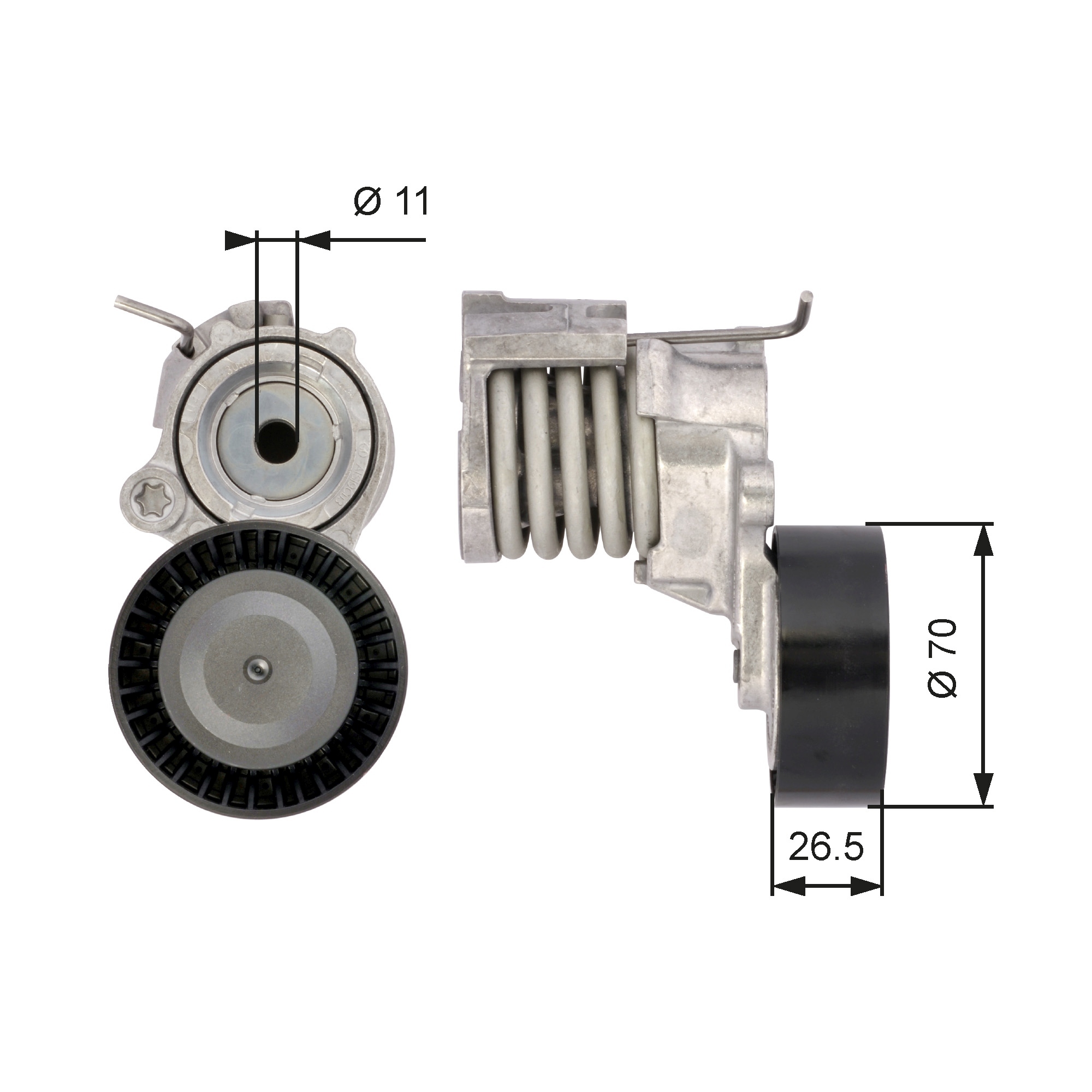 rola intinzator,curea transmisie T39115 GATES - Transmisie - kit accesorii rola intinzator,curea transmisie T39115 GATES - Transmisie - kit accesorii