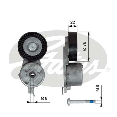 rola intinzator,curea transmisie T39141 GATES - Transmisie - kit accesorii rola intinzator,curea transmisie T39141 GATES - Transmisie - kit accesorii