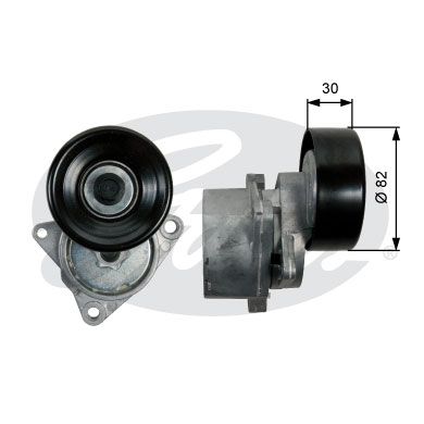 rola intinzator,curea transmisie T39219 GATES - Transmisie - kit accesorii