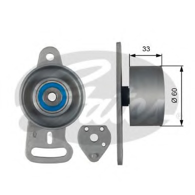 rola intinzator,curea distributie T41163 GATES - Rola intinzatoare