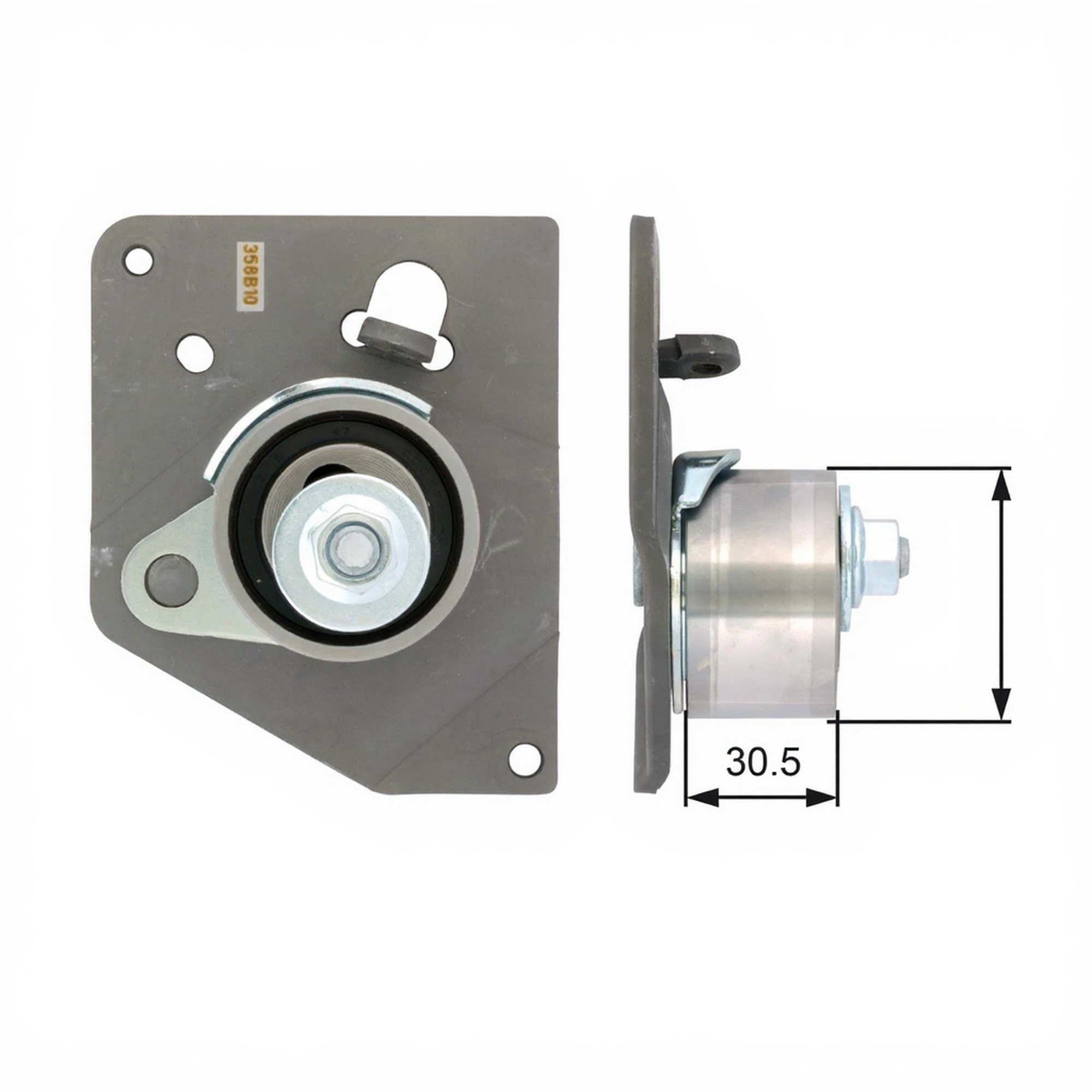 rola intinzator,curea distributie T41240 GATES - Kit distributie / curea distributie