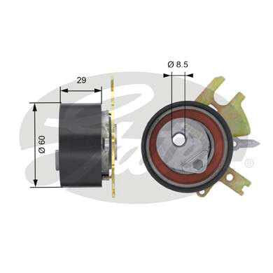 rola intinzator,curea distributie T43089 GATES - Rola intinzatoare rola intinzator,curea distributie T43089 GATES - Rola intinzatoare