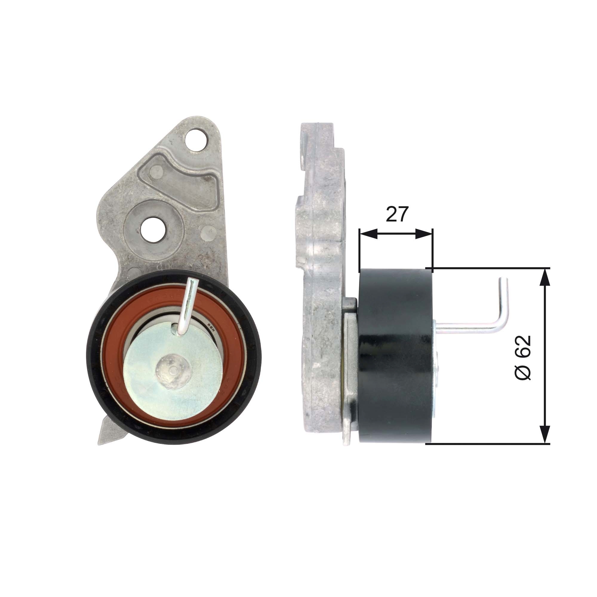 rola intinzator,curea distributie T43127 GATES - Kit distributie / curea distributie