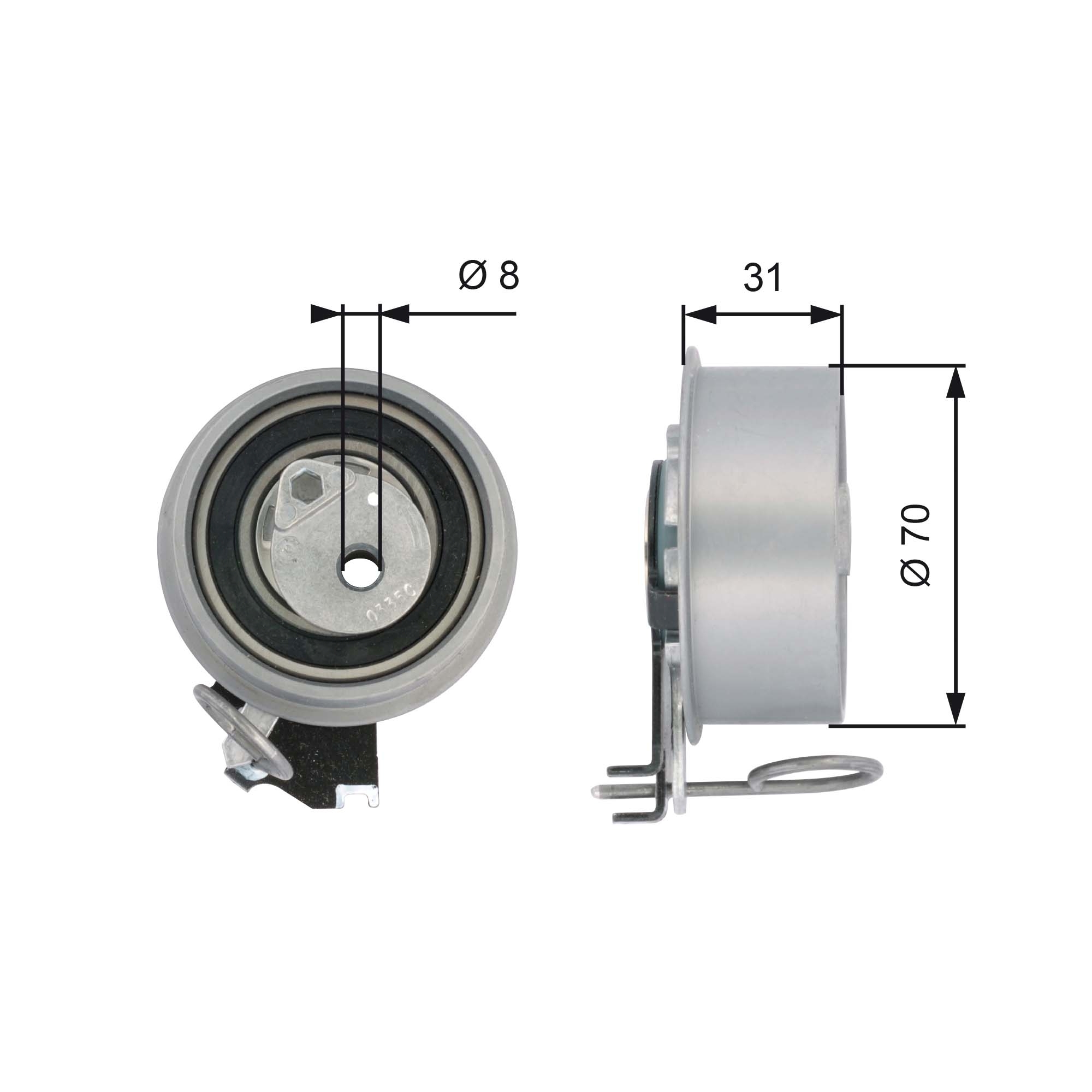 rola intinzator,curea distributie T43135 GATES - Control distributie rola intinzator,curea distributie T43135 GATES - Control distributie