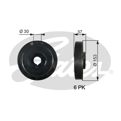 Fulie curea, arbore cotit TVD1006 GATES - Fulie curea Fulie curea, arbore cotit TVD1006 GATES - Fulie curea