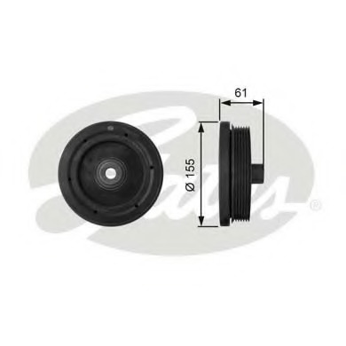 Fulie curea, arbore cotit TVD1021 GATES - Fulie curea Fulie curea, arbore cotit TVD1021 GATES - Fulie curea