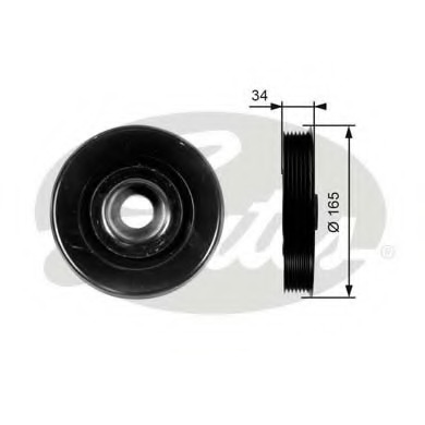 Fulie curea, arbore cotit TVD1025 GATES - Fulie curea Fulie curea, arbore cotit TVD1025 GATES - Fulie curea