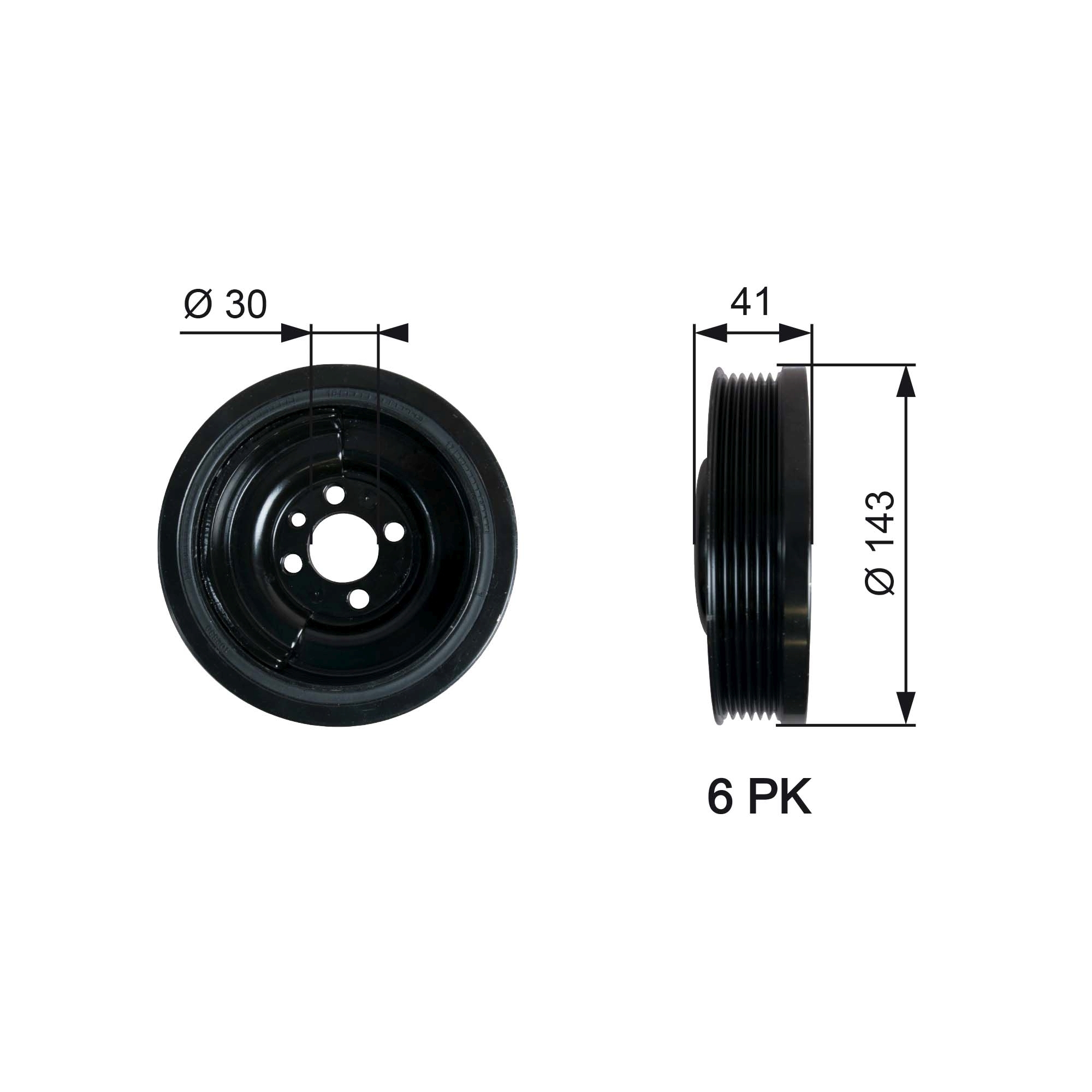 Fulie curea, arbore cotit TVD1031 GATES - Fulie curea Fulie curea, arbore cotit TVD1031 GATES - Fulie curea
