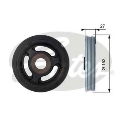 Fulie curea, arbore cotit TVD1061 GATES - Fulie curea Fulie curea, arbore cotit TVD1061 GATES - Fulie curea
