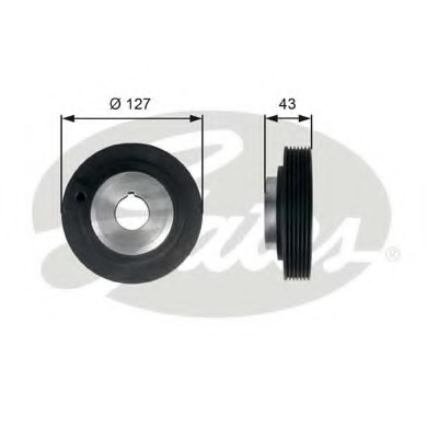 Fulie curea, arbore cotit TVD1066 GATES - Fulie curea Fulie curea, arbore cotit TVD1066 GATES - Fulie curea
