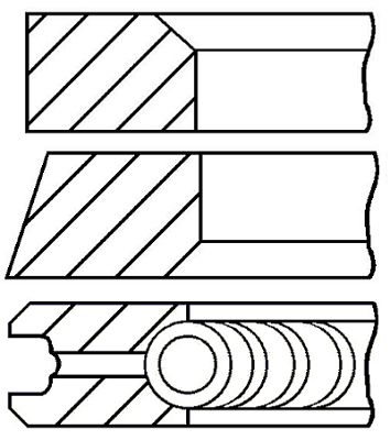 Set segmenti piston 08-136407-00 GOETZE ENGINE - Ansamblu piston Set segmenti piston 08-136407-00 GOETZE ENGINE - Ansamblu piston
