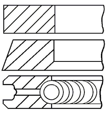 Set segmenti piston 08-139507-00 GOETZE ENGINE - Ansamblu piston Set segmenti piston 08-139507-00 GOETZE ENGINE - Ansamblu piston