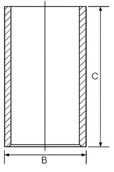 Camasa cilindru 14-010940-00 GOETZE ENGINE - Camasi piston/set