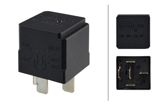 Releu, control pornire la rece / Releu, curent alimentare 4RD 007 794-021 HELLA - Releu multifunctional Releu, control pornire la rece / Releu, curent alimentare 4RD 007 794-021 HELLA - Releu multifunctional