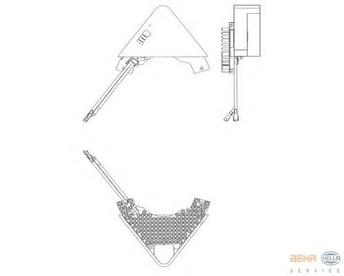 Reglaj, suflanta de interior 5HL 351 321-221 HELLA - Motor ventilator/piese